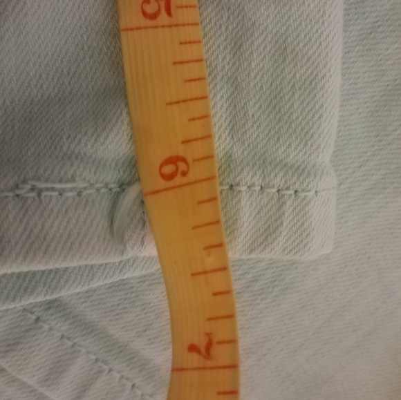 Tommy Hilfiger Women's Size 8 Denim Shorts Mint Green - Picture 10 of 11